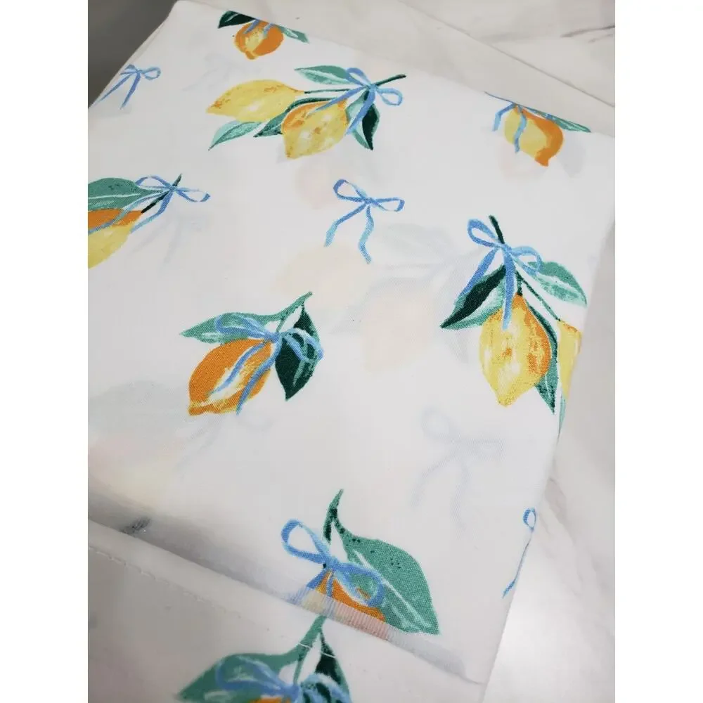 C & C California LEMON PRINT Sheet Set KING SIZE Set FRUIT cottage summer farmer